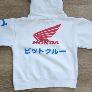 Kids White Honda Tokyo Pitcrew Hoodie